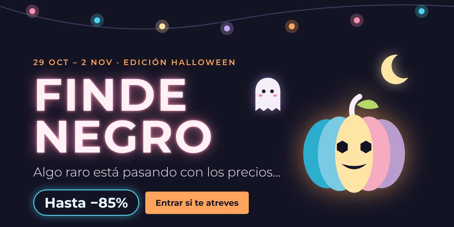 Finde Negro · Algo raro está pasando con los precios · Hasta -85% del 29 de octubre al 2 de noviembre