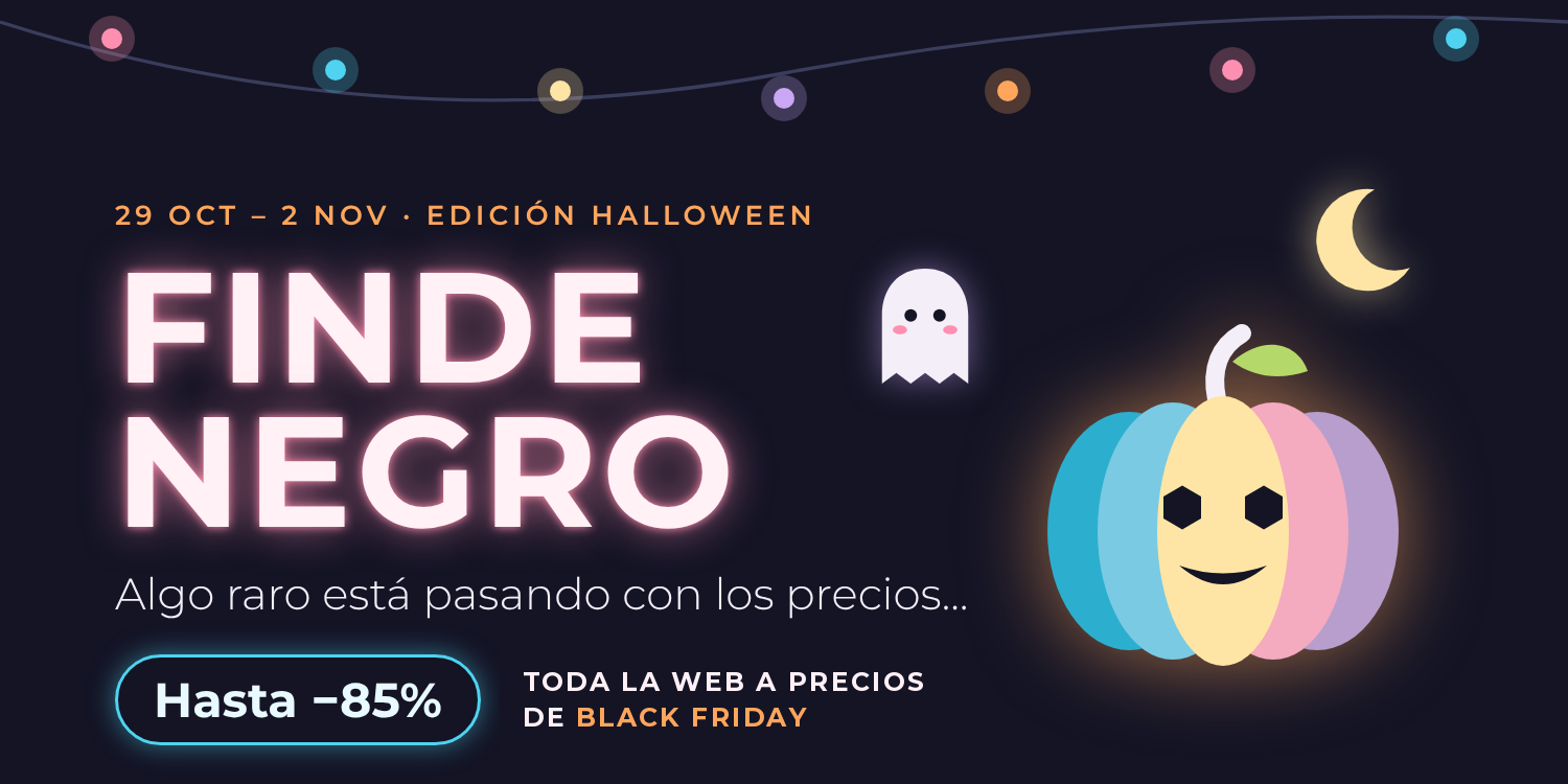 Finde Negro · Algo raro está pasando con los precios · Hasta -85% del 29 de octubre al 2 de noviembre